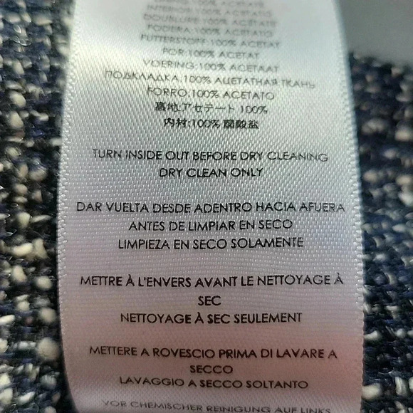 Michael by Michael Kors Tweed Skirt Navy/Lt. Gray Size 4 - Picture 14 of 15